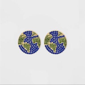 Sugarfix By BaubleBar 'Globetrotter' Stud Earrings Blue & Green - BRAND …